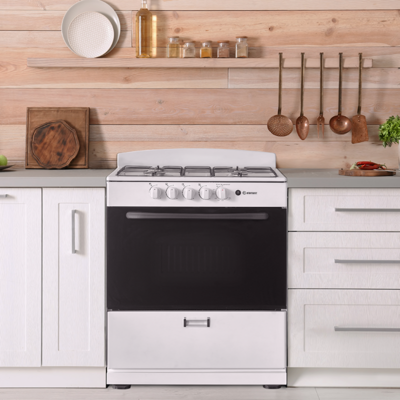 4.0 cu. ft. 30in 4 Burner Lifestyle (White)