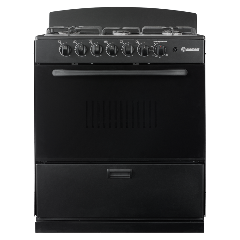 4.0 cu. ft. 30in 6 Burner Front (Black)