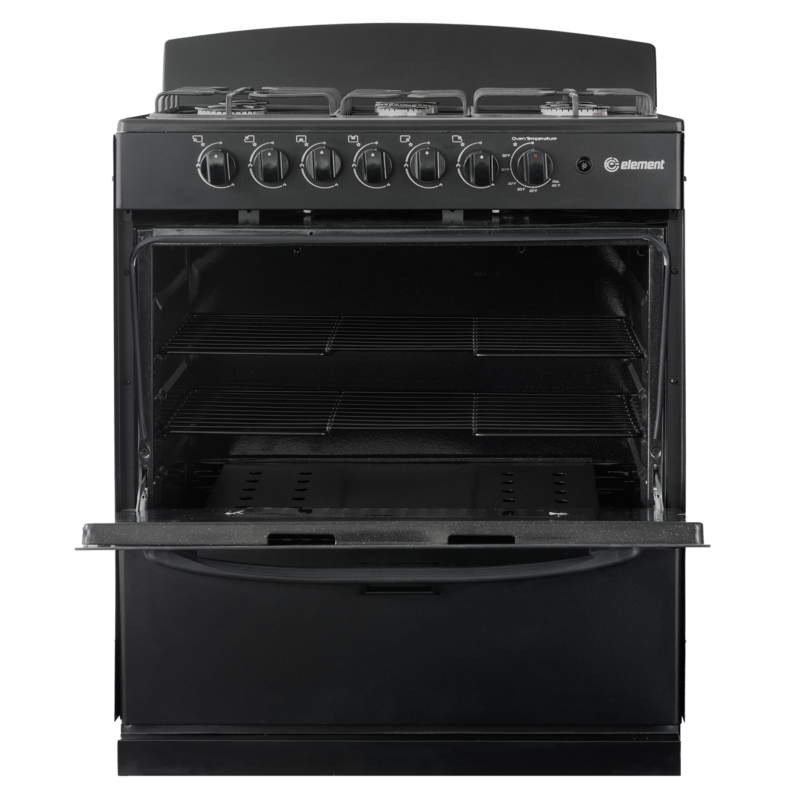 4.0 cu. ft. 30in 6 Burner Front Open (Black)