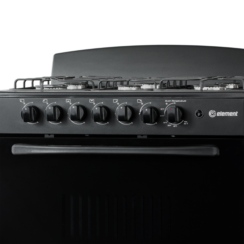 4.0 cu. ft. 30in 6 Burner Knobs (Black)