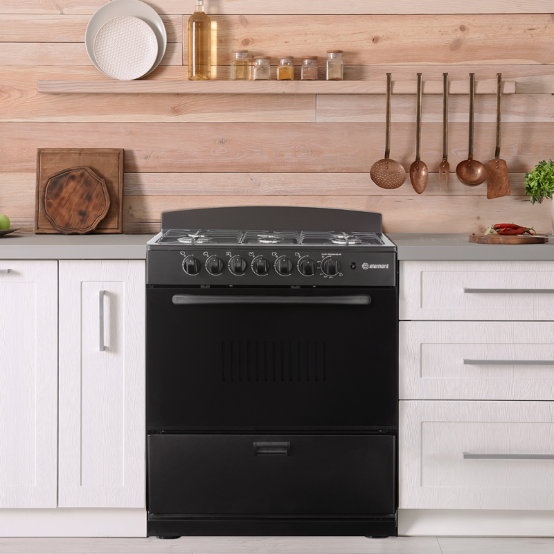 4.0 cu. ft. 30in 6 Burner Lifestyle (Black)