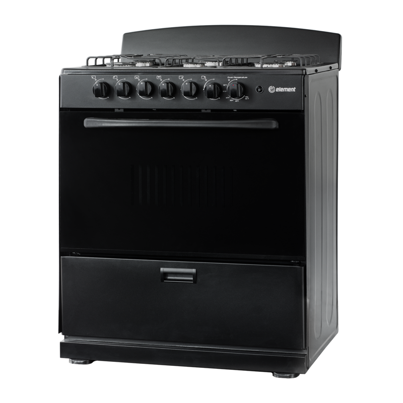 4.0 cu. ft. 30in 6 Burner Angle (Black)
