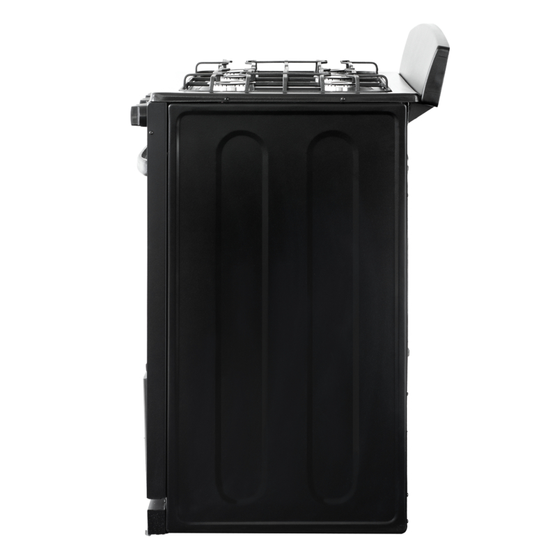 4.0 cu. ft. 30in 6 Burner Side (Black)