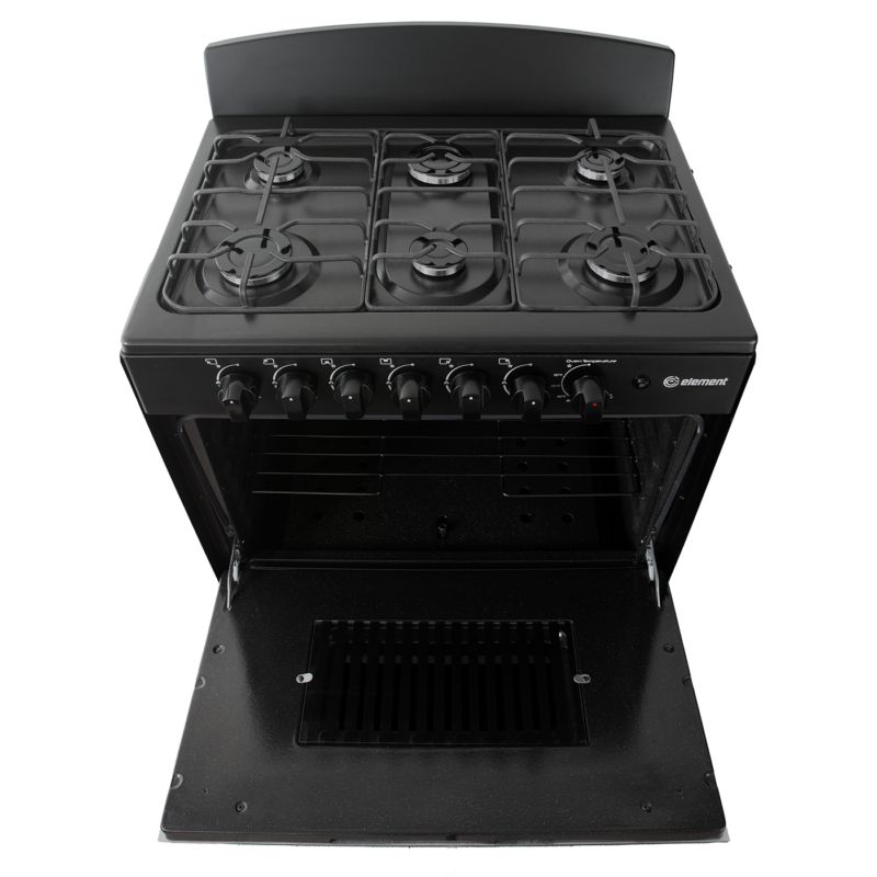 4.0 cu. ft. 30in 6 Burner Top Open (Black)