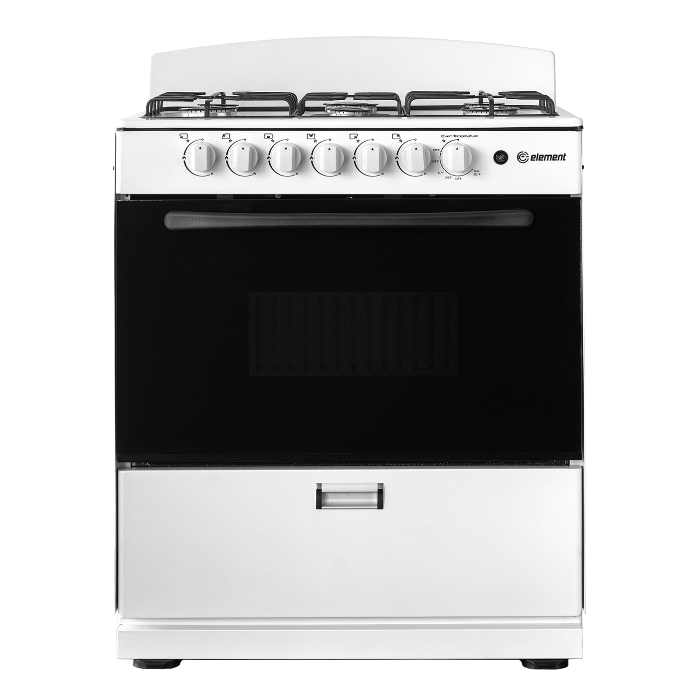 4.0 cu. ft. 30in 6 Burner Front (White)