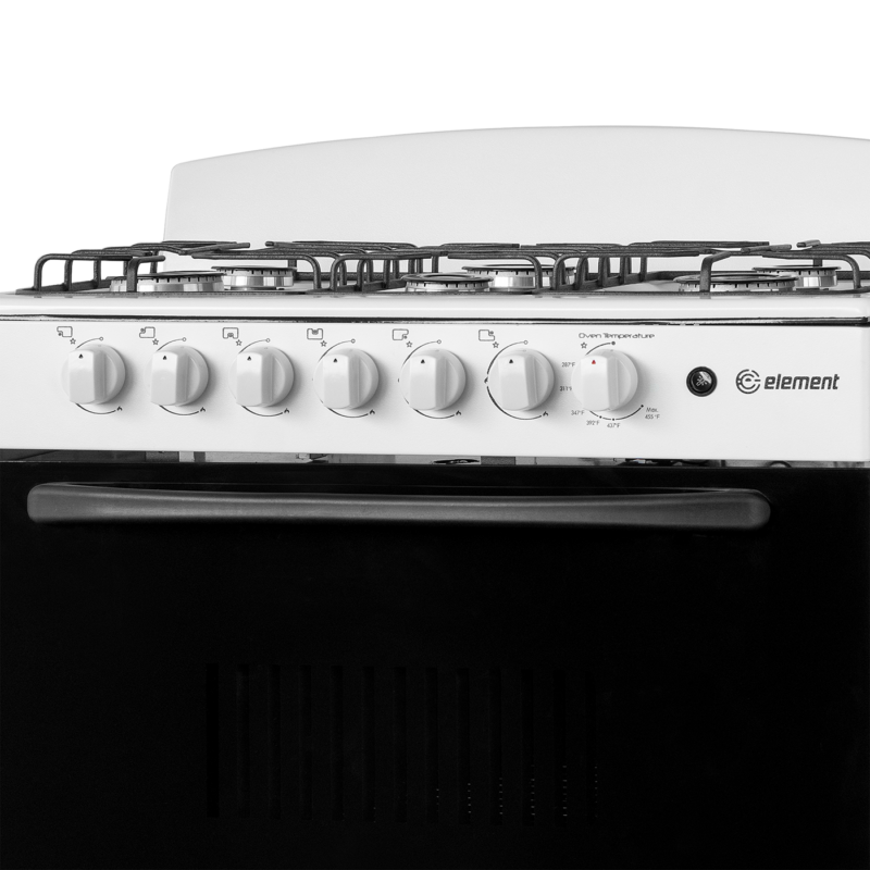 4.0 cu. ft. 30in 6 Burner Knobs (White)