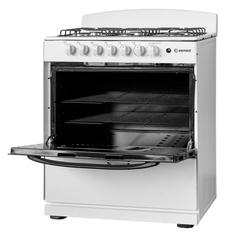 4.0 cu. ft. 30in 6 Burner Angle Open (White)