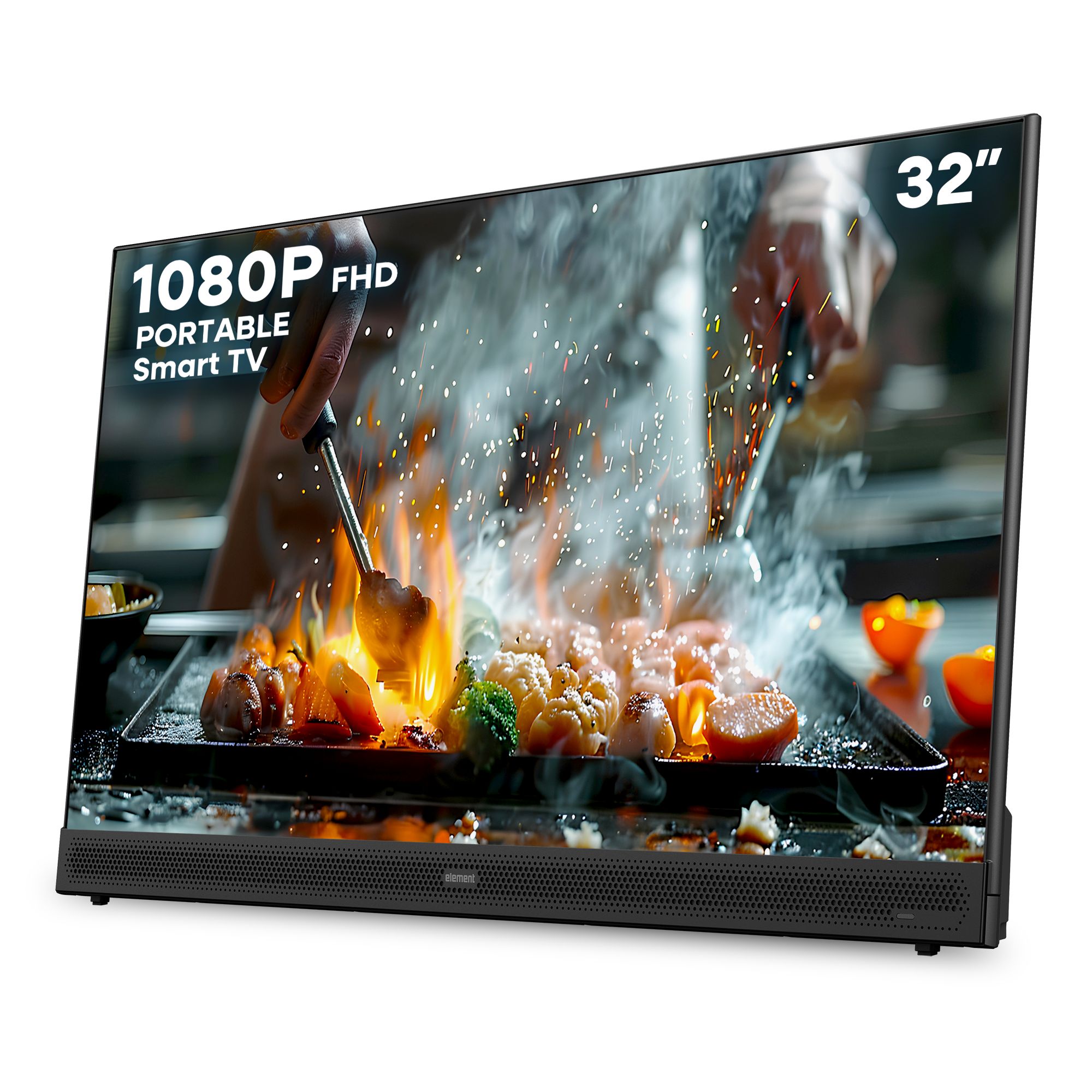 32″ 1080p FHD Portable Smart Google TV (E300AF32PBG) | Element