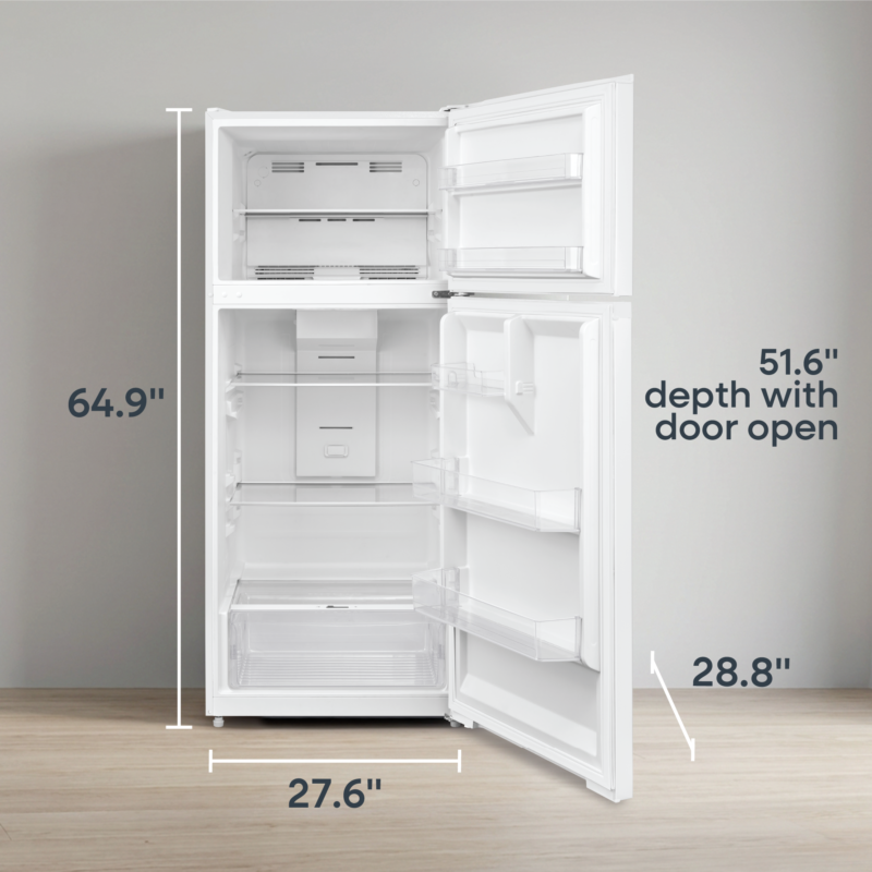 eh　FP M CLR 16本 16.0 cu. ft. Top Freezer Refrigerator – White (ERT16CGDW
